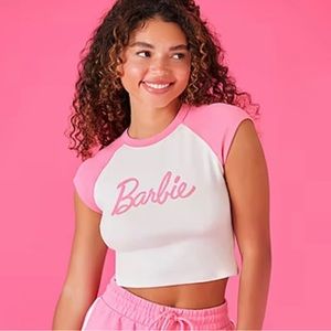 Forever 21 Womens Short Sleeve Barbie T-Shirt